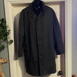 mac mor Men's Black Overcoat